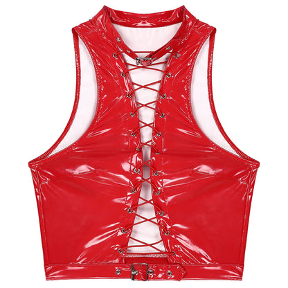 VOIDLACE Cut-Out Vest — Hot