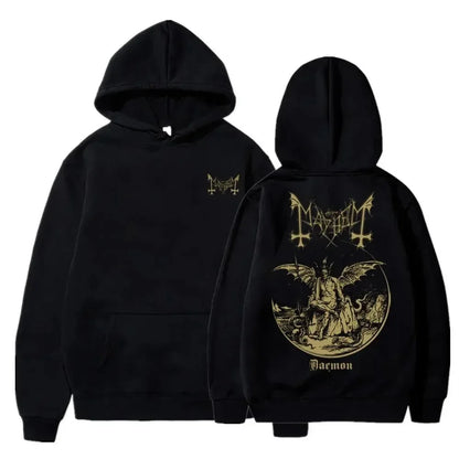 MAYHEM//VOID Black Metal Hoodie – Cyber Grunge Streetwear Drop