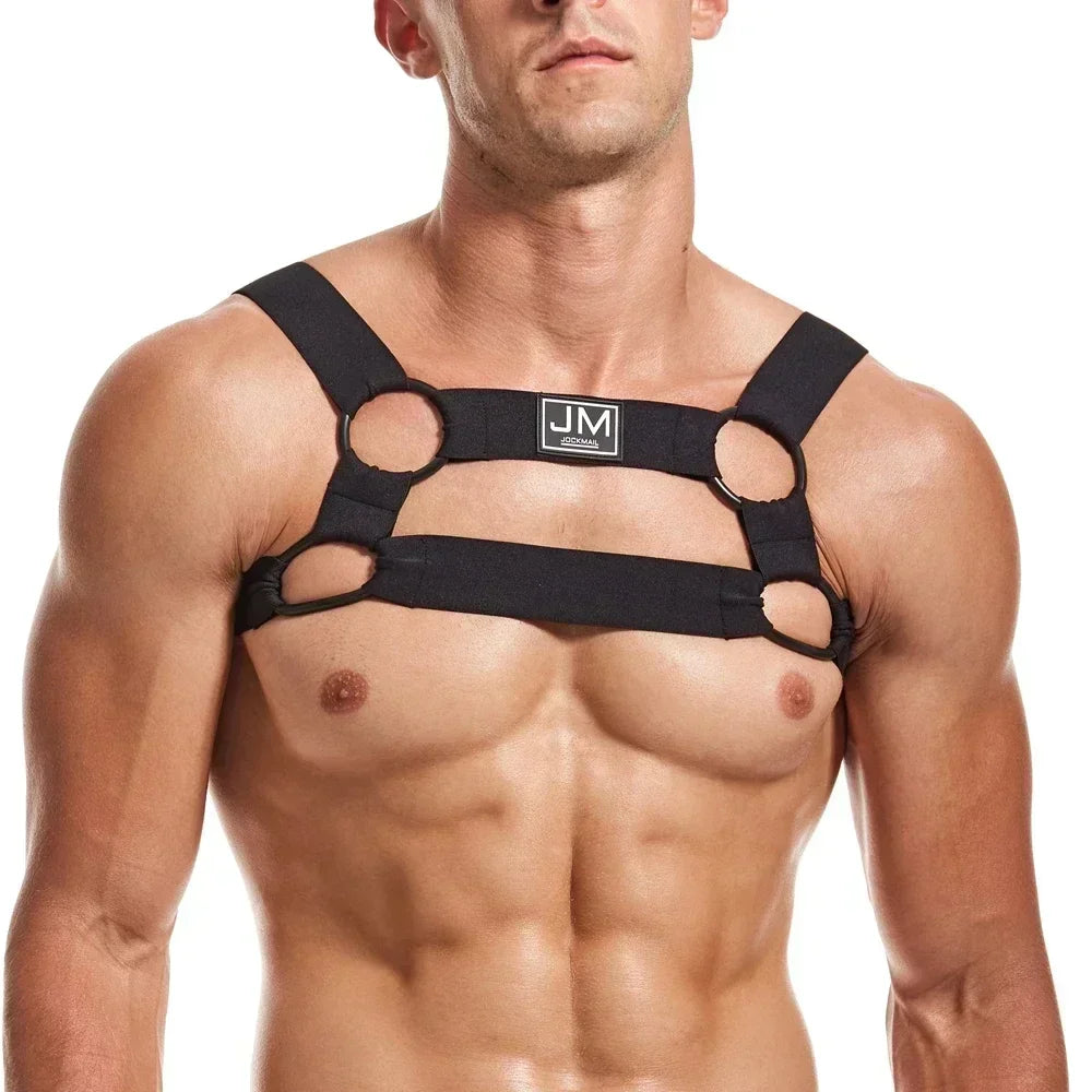 LUSTRA Obsidian Ritual - Open Back Fetish Harness Top