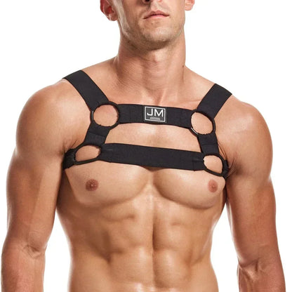LUSTRA Obsidian Ritual - Open Back Fetish Harness Top