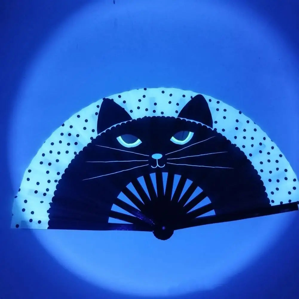 Holo Breeze Folding Rave Fan