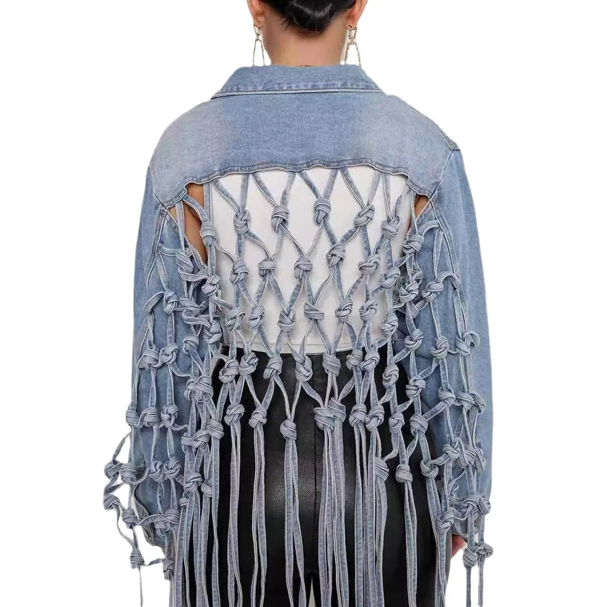 Gridfall Cropped Denim