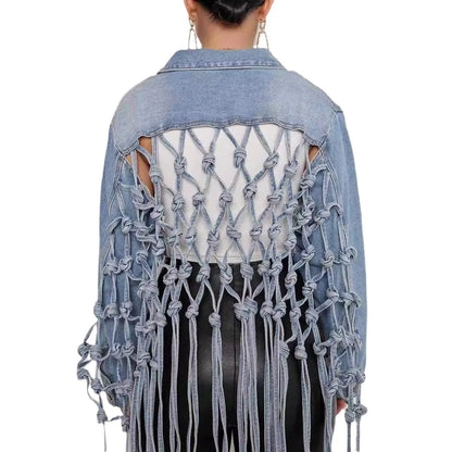Gridfall Cropped Denim