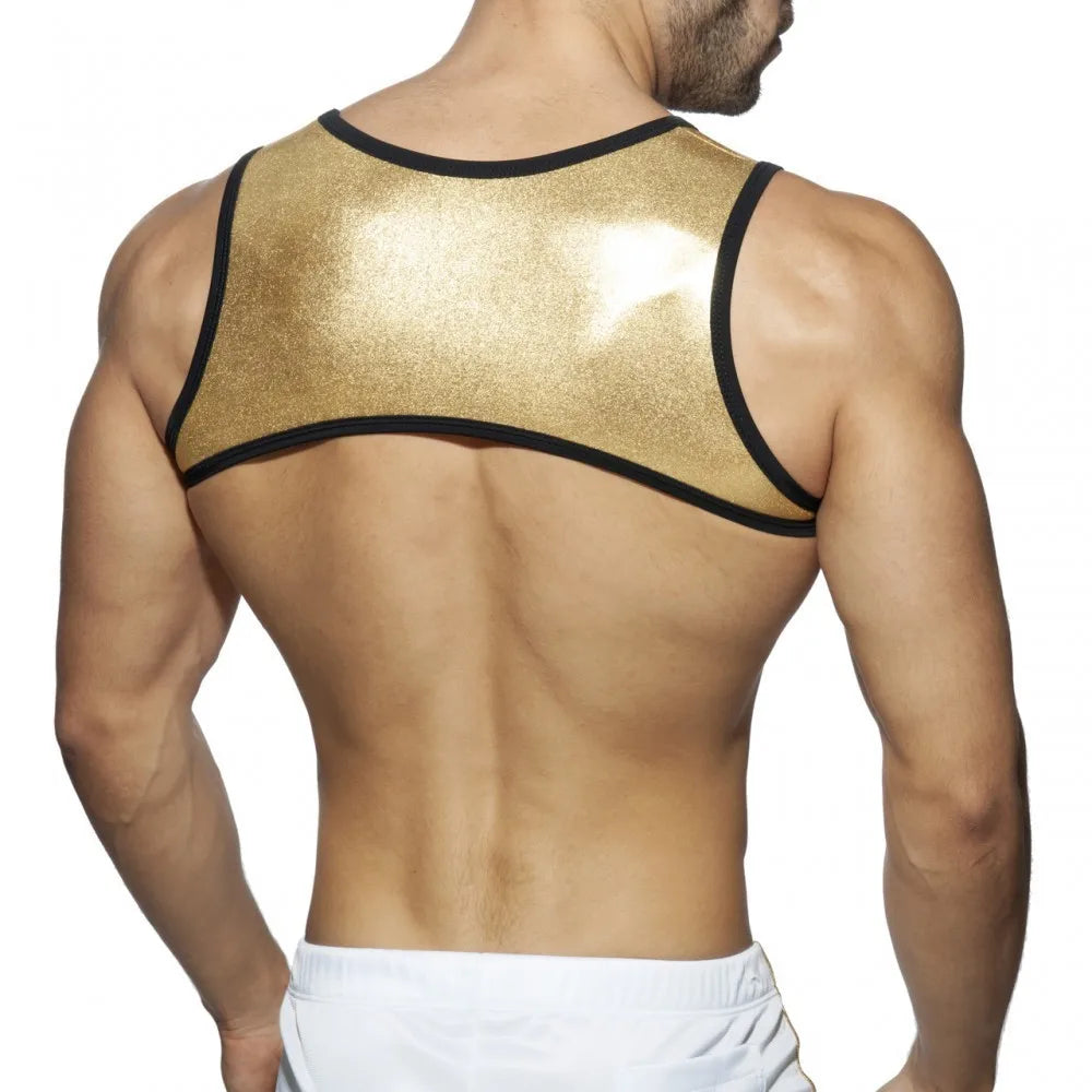 LUSTRA // Dominion Core - Neoprene & Metal Fetish Harness Top