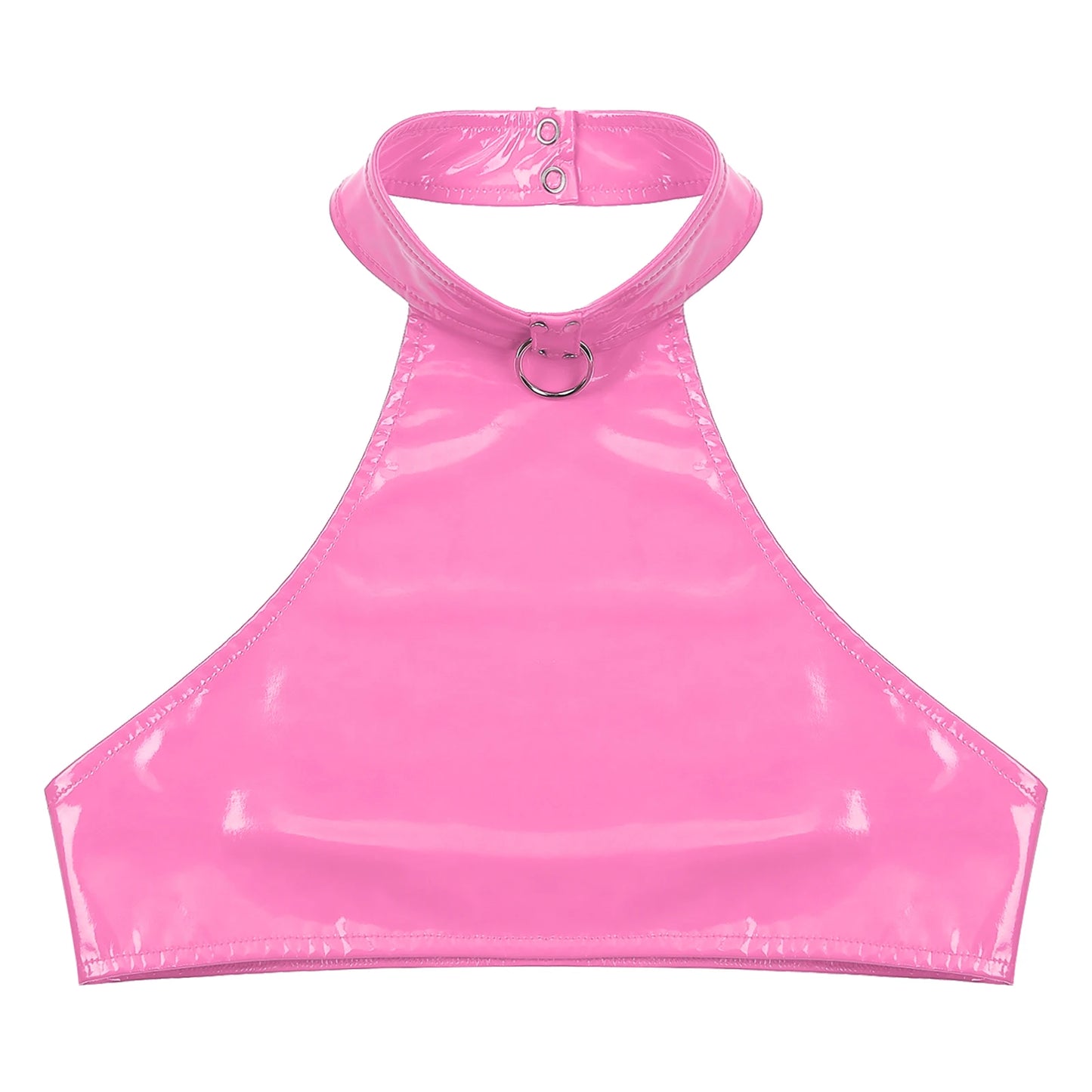 RINGSIGNAL Patent Halter Crop — O-Ring, Backless