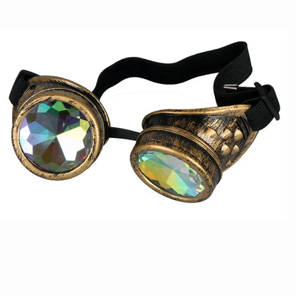 SpikedRetro Steampunk Goggles – Gothic Punk Eyewear with Attitude