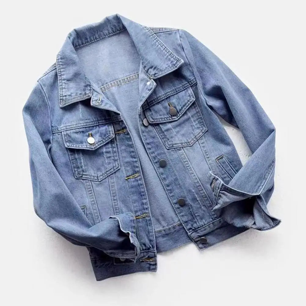 Retroline Cropped Denim Jacket