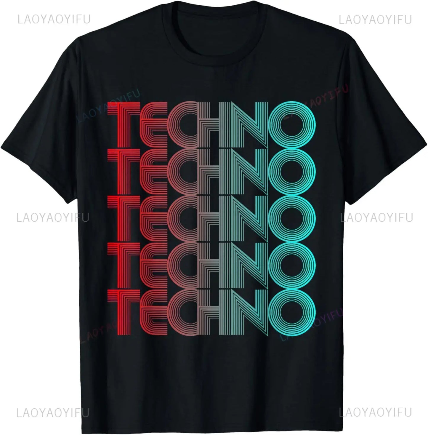 Trippy Glitch Cyber Tee