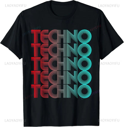 Trippy Glitch Cyber Tee