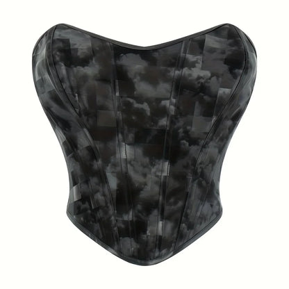 EleganceLace™ Overbust Corset Crop Top with Push-Up Design
