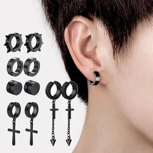 Cyber Edge Magnet Earrings Set