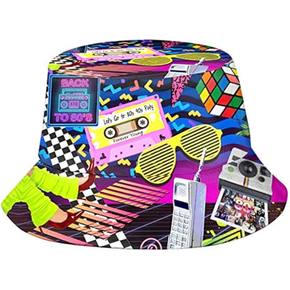 Back to 80s Bucket Hat – Retro Vibes Only