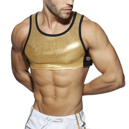 LUSTRA // Dominion Core - Neoprene & Metal Fetish Harness Top