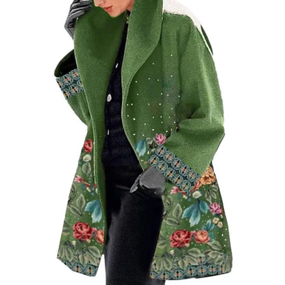 Noir Botanica Midi Coat