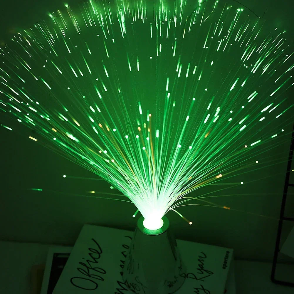 "StarGlow Fiber Optic Lamp – 7 Color LED Magic"