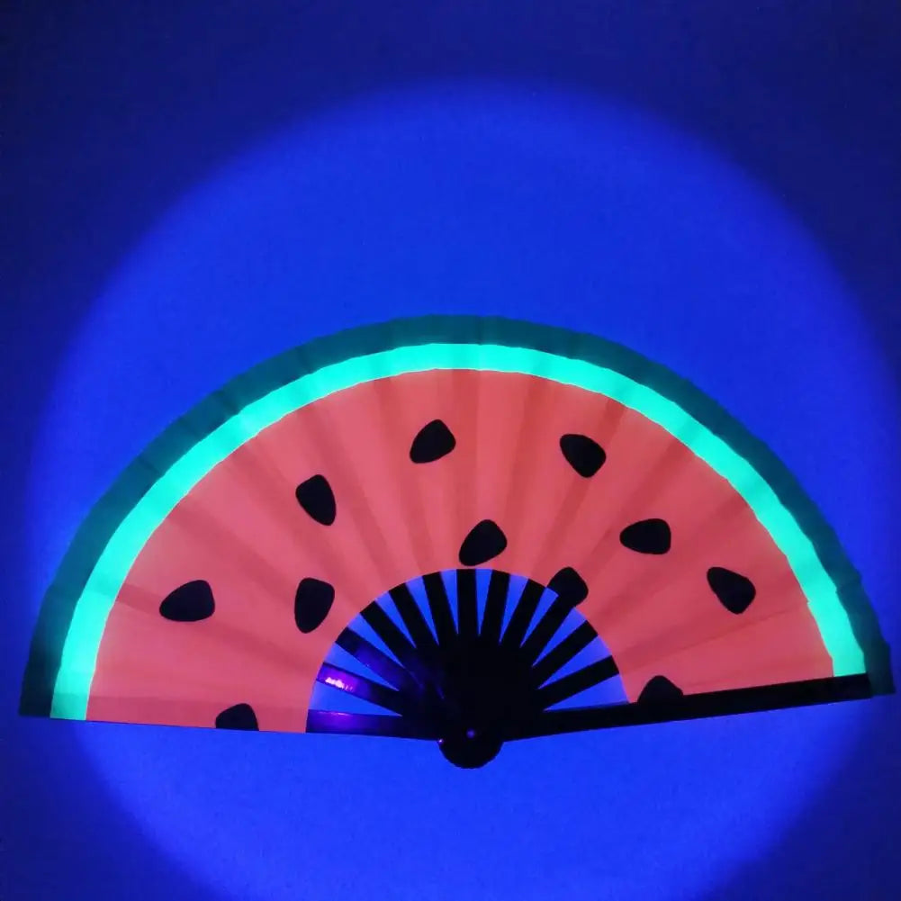 Holo Breeze Folding Rave Fan