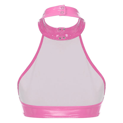 RINGSIGNAL Patent Halter Crop — O-Ring, Backless