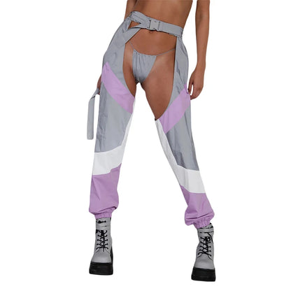 AFTERGLOW Cut-Out Chaps — Buckle, Patchwork/Solid