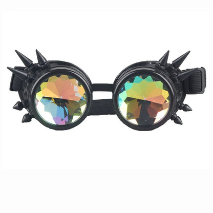 SpikedRetro Steampunk Goggles – Gothic Punk Eyewear with Attitude