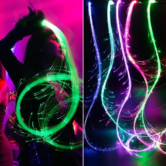 Luminous Flow RGB Fiber Optic Whip