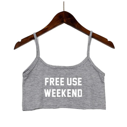 Weekend Mode Crop Top