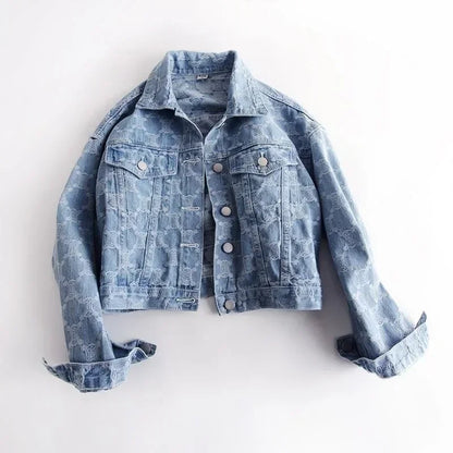 Opaline Jacquard Tweed Crop Jacket