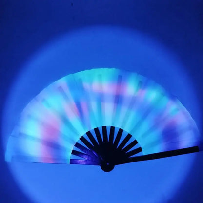 Holo Breeze Folding Rave Fan
