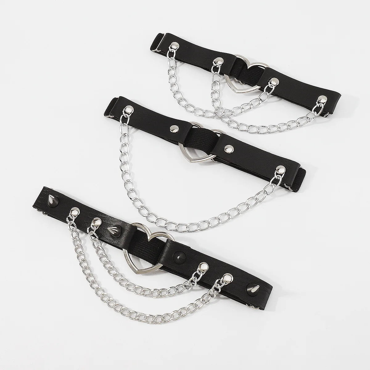 Midnight Thorn - Spiked Leather Leg Harness