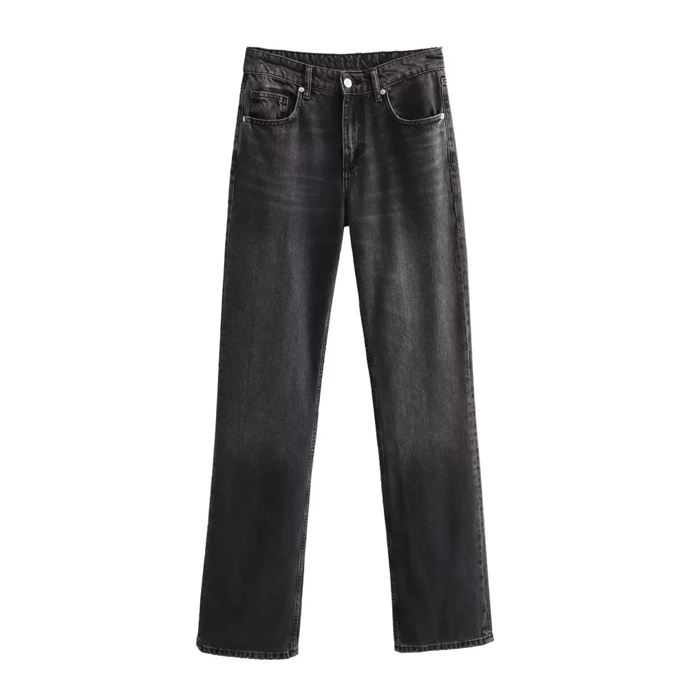 Stonewave Retro Wide-Leg Jeans