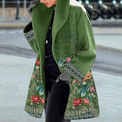 Noir Botanica Midi Coat