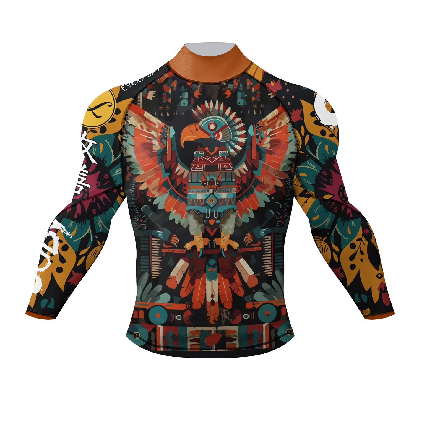 DRILL//CORE Compression Rashguard – Mock Neck Tech Shirt for Combat & Surf