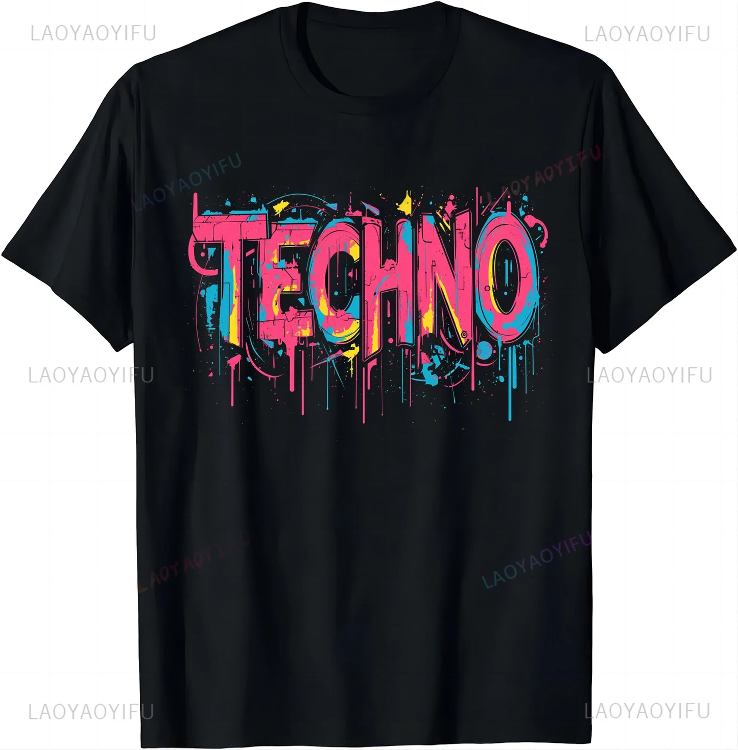 Trippy Glitch Cyber Tee