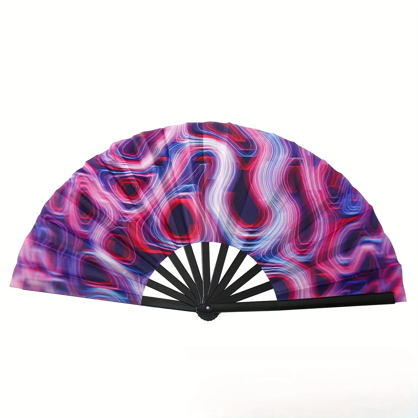 GlowRush Folding Fan – Fluorescent Vibe Fan for Dance & Daily Drip