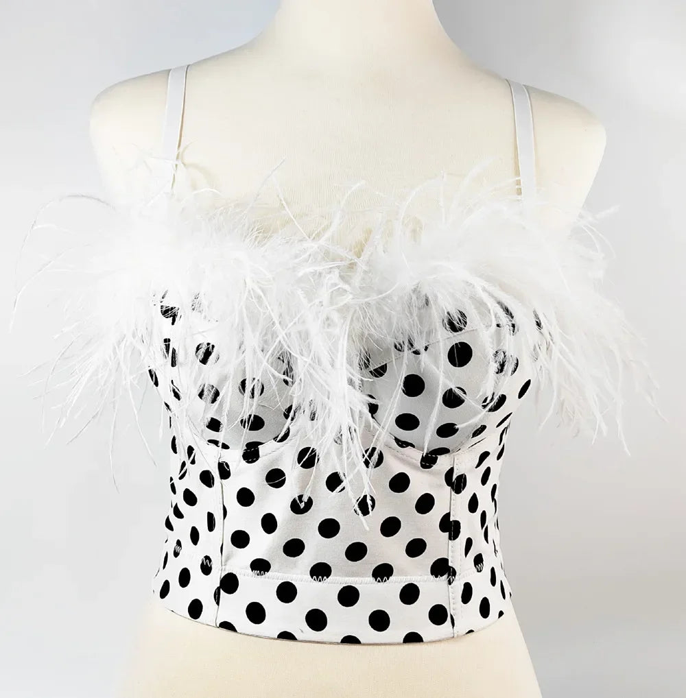 DiamondShine™ Y2K Sequin Push-Up Crop Top