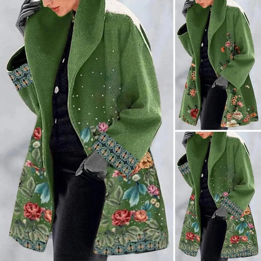 Noir Botanica Midi Coat