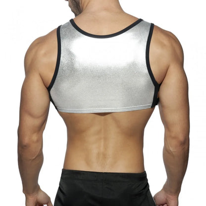 LUSTRA // Dominion Core - Neoprene & Metal Fetish Harness Top