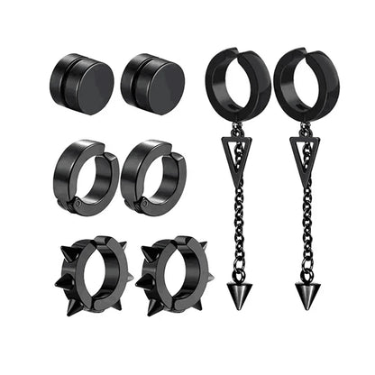 Cyber Edge Magnet Earrings Set