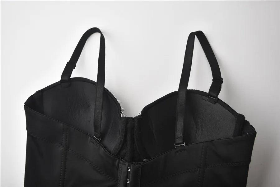 RivetRebel™ Y2K Steampunk Push-Up Bralette