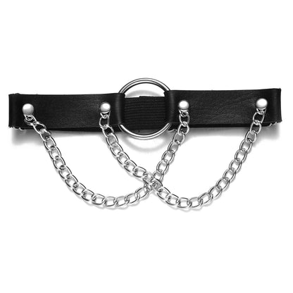 Midnight Thorn - Spiked Leather Leg Harness