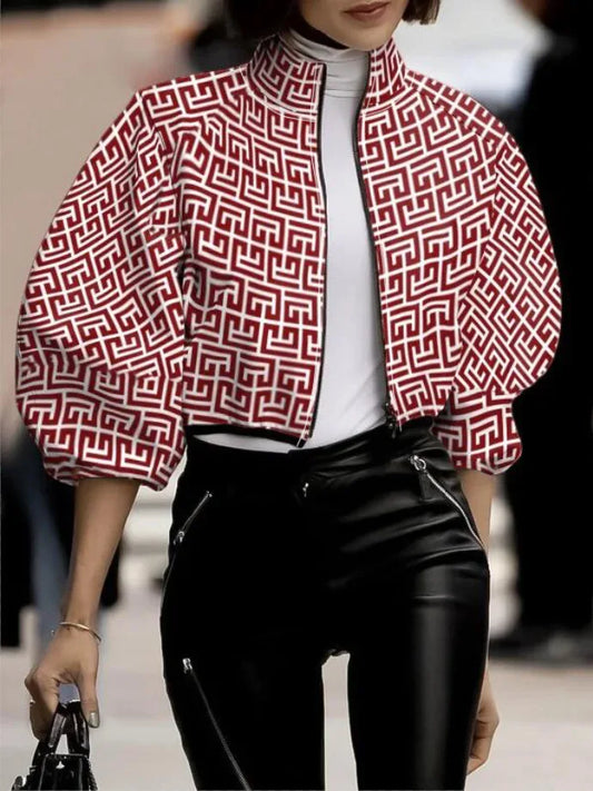 Streetline Print Zip Jacket