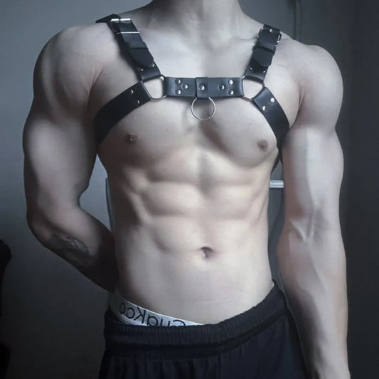 LUSTRA // Ironbound - Adjustable Leather Chest Harness