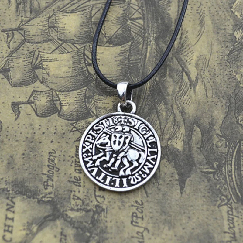 Aegis Valor – Ancient Silver Warrior Shield Necklace