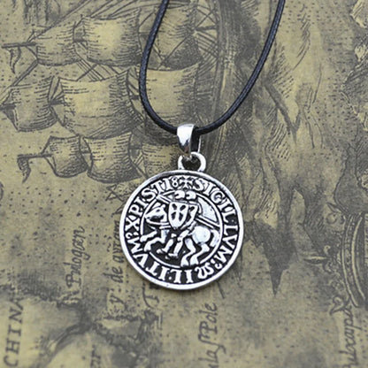 Aegis Valor – Ancient Silver Warrior Shield Necklace