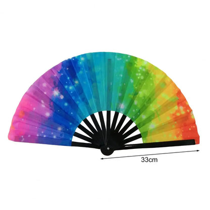 Holo Breeze Folding Rave Fan