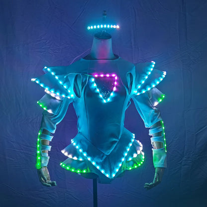 Luminous Bride LED Tutu Dress – Dance & Party Glow