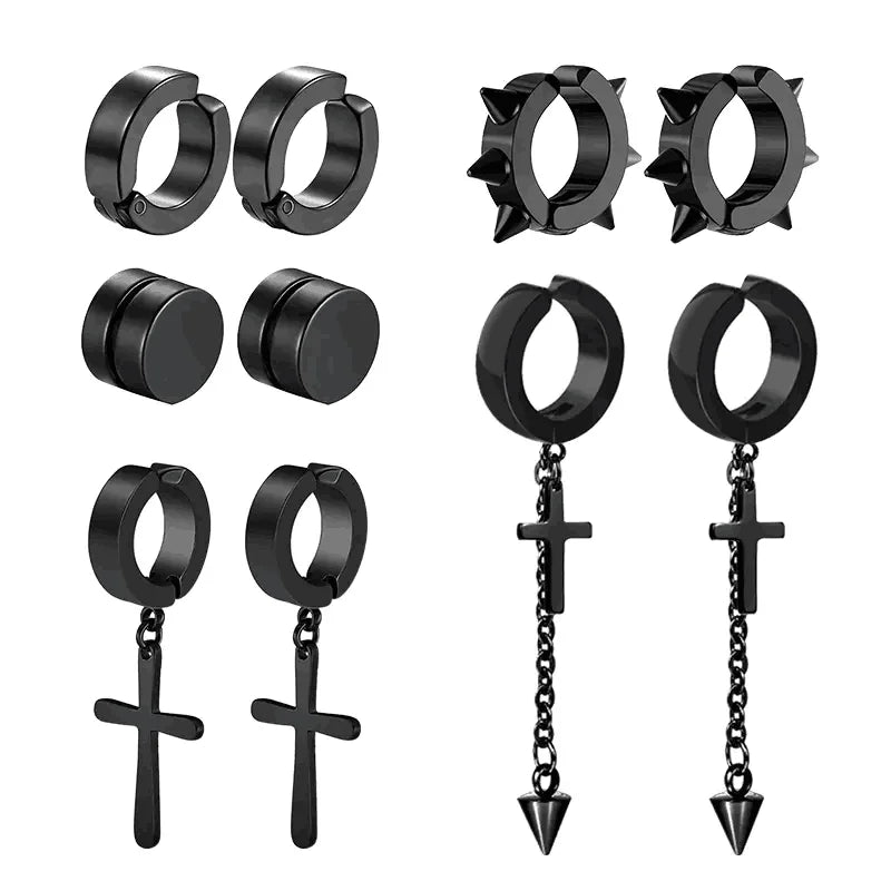 Cyber Edge Magnet Earrings Set