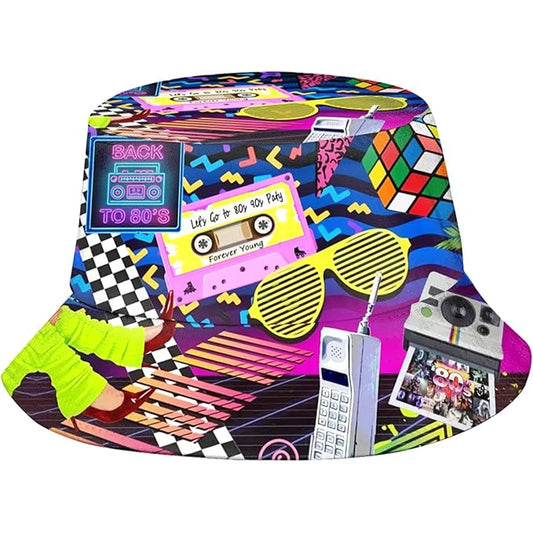 Back to 80s Bucket Hat – Retro Vibes Only