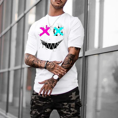 Glitched Smile Graphic Tee