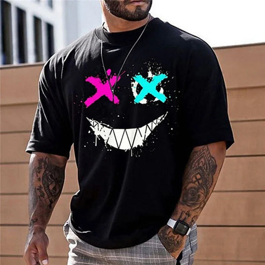 Glitched Smile Graphic Tee