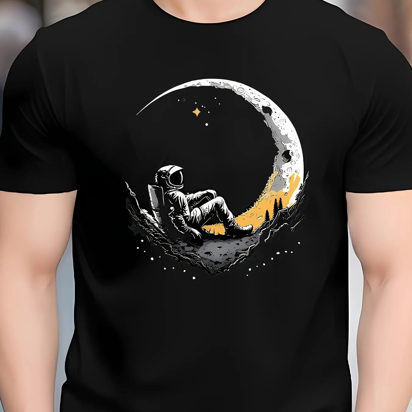 Lunar Drift Oversized Cyber Tee